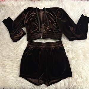 2 hooded short sets- Medium